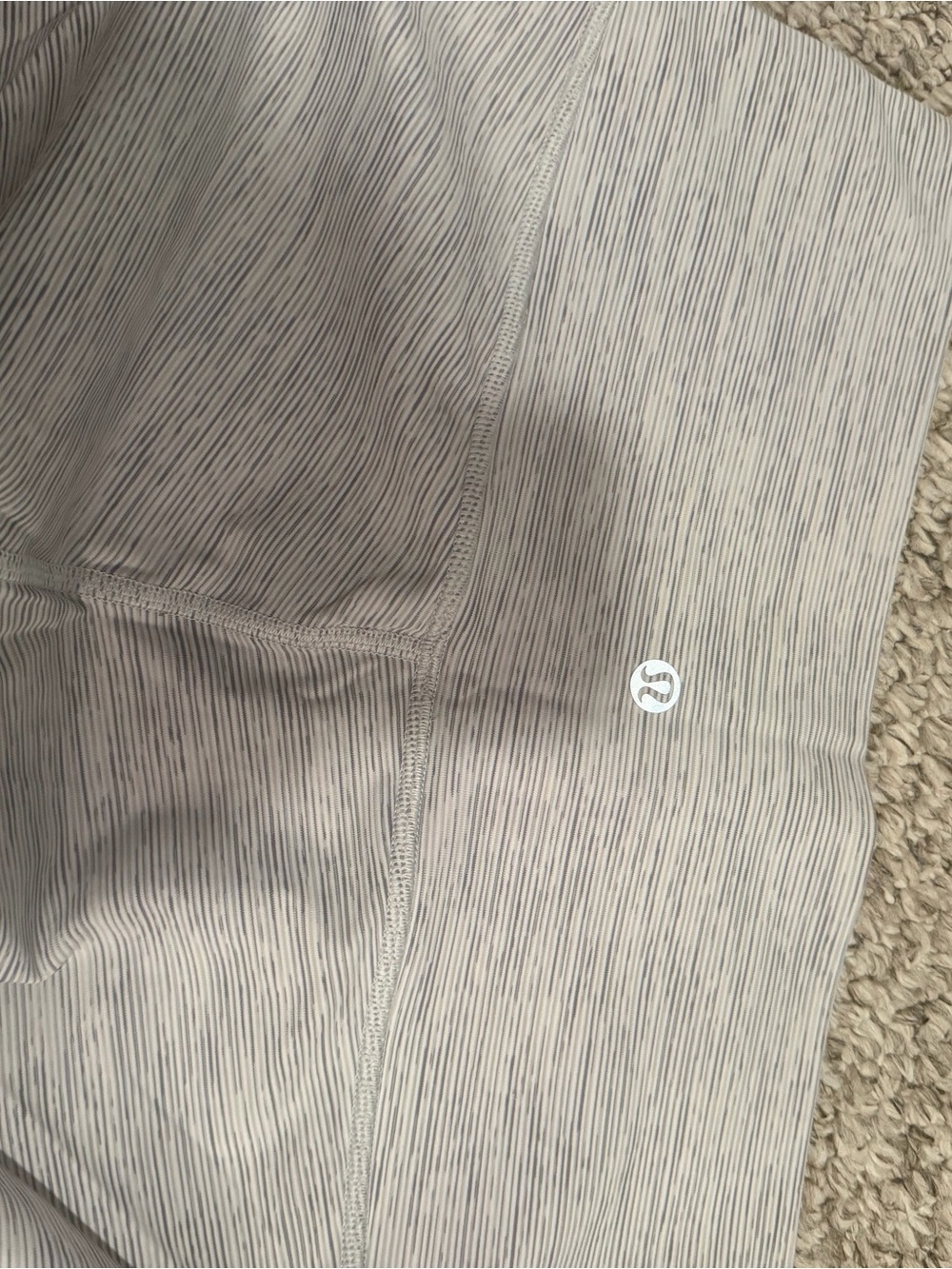 Lululemon White / Gray Heather Leggings - Picture 5 of 5
